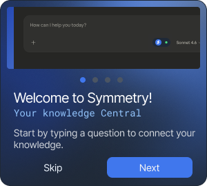 Onboarding — modal 1